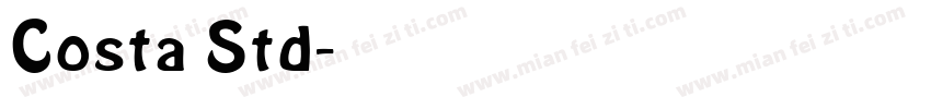 Costa Std字体转换